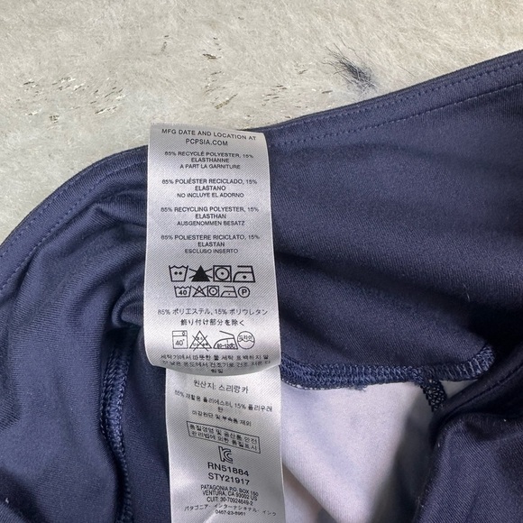 Patagonia Purple Pink Activewear Stretch Yoga Gym Capri Leggings Size Small - Picture 4 of 9